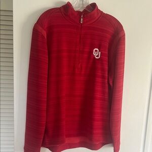 University of Oklahoma Tommy Bahama Men's Zip-Up Sweater OU Logo